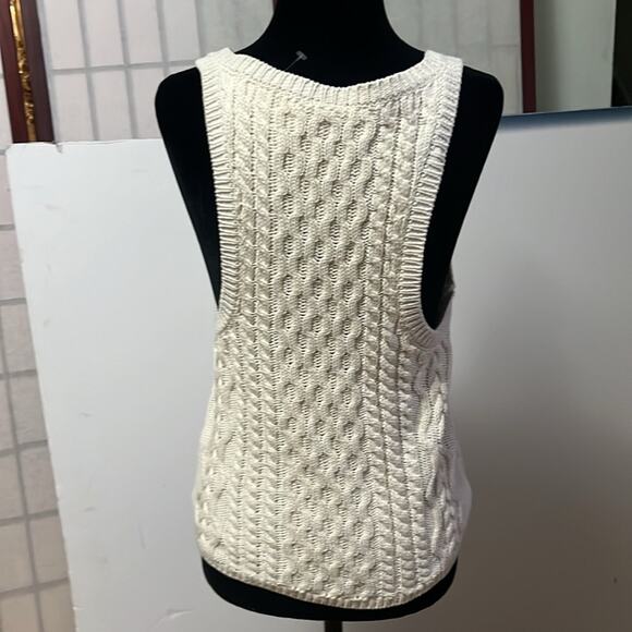 FREE PEOPLE ANTHROPOLOGIE HIGH TIDE CABLE TANK SIZE‎ M - Picture 3 of 10